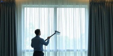 Commercial curtain steam cleaning service princes-hill-vic hotels offices