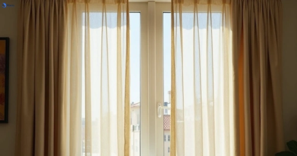 Dusty and dull curtains in princes-hill-vic before steam cleaning
